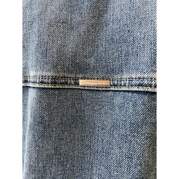 White House Black Market Fit and Flare Denim Shacket Jacket Large - Picture 7 of 12